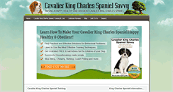 Desktop Screenshot of cavalierkingcharlesspanielsavvy.com