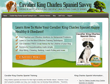 Tablet Screenshot of cavalierkingcharlesspanielsavvy.com